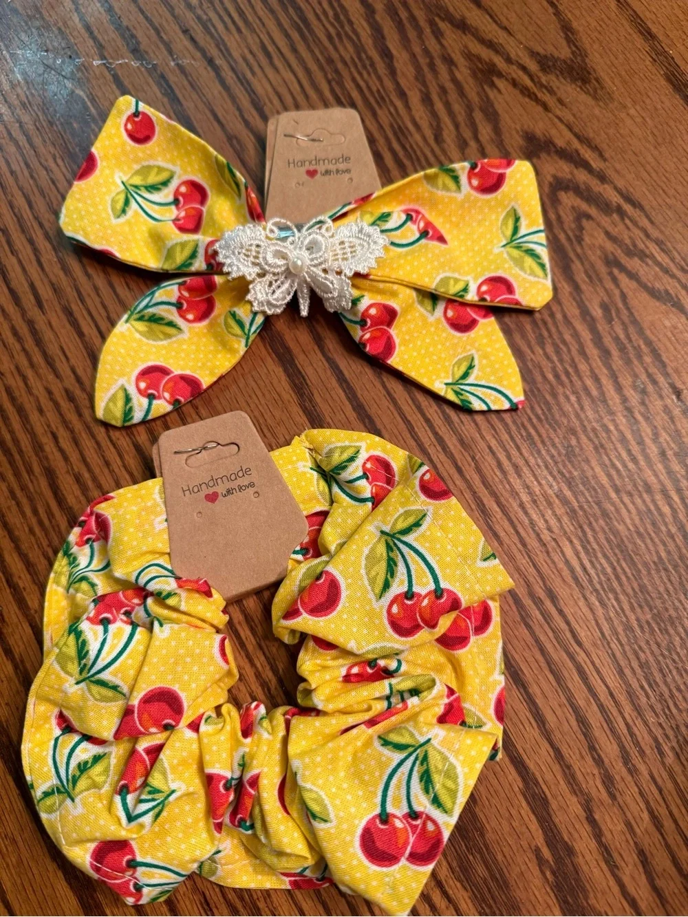 New Hair Bow & Scrunchie Set